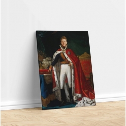Portret KRÓLA z TWOIM zdjęciem obraz Królewski 50x70 cm